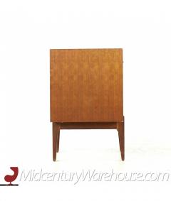  Ramseur Furniture Co Ramseur Mid Century Walnut and Brass Nightstand - 3079094