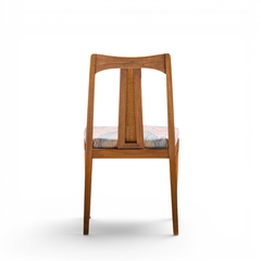  Ramseur Furniture Co Ramseur Mid Century Walnut and Cane Dining Chairs Set of 6 - 4705056