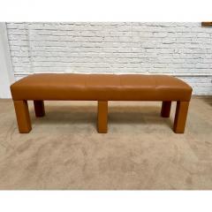  Randolph Hein Art Deco Style Randolph and Hein Upholstered Leather Bench - 3008151