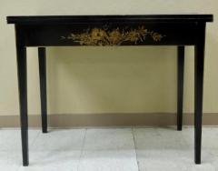  Randolph Hein Chinoiserie Decorated Randolph Hein Black Gold Metamorphic Game Table - 2316766