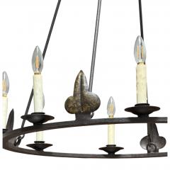  Randy Esada Designs 18c Style Spanish Colonial Wrought Iron 8 Lite Chandelier by Randy Esada Designs - 4707488
