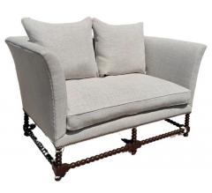  Randy Esada Designs 18th C Style Italian Walnut Down Sofa Settee by Randy Esada Designs - 3639539