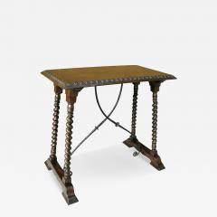  Randy Esada Designs 18th C Style Italian Walnut Iron Side Table by Randy Esada Designs - 4192774