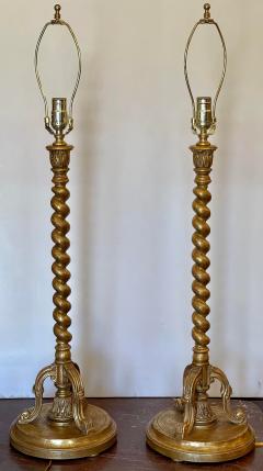  Randy Esada Designs 19th C Style Giltwood Venetian Rope Table Lamp by Randy Esada Designs for Prospr - 2503654
