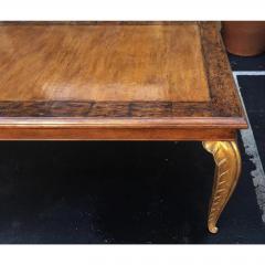  Randy Esada Designs Carved French Walnut Dining Table W Giltwood Palm Leaf Leg by Randy Esada - 4564862