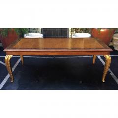  Randy Esada Designs Carved French Walnut Dining Table W Giltwood Palm Leaf Leg by Randy Esada - 4564863
