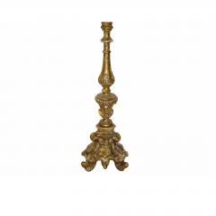  Randy Esada Designs Carved Italian Gilt Wood Bellini Pricket Table Lamp by Randy Esada Designs - 1705570