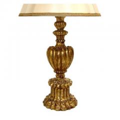  Randy Esada Designs Carved Italian Gilt wood Calla Table Lamp by Randy Esada Designs - 1705602