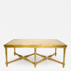  Randy Esada Designs Carved Italian Gilt wood Coffee Table With Marble Top by Randy Esada Designs - 1610965