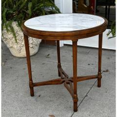  Randy Esada Designs Carved Italian Mahogany Table With Calcutta Marble Top by Randy Esada Designs - 3207918