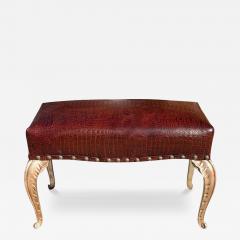  Randy Esada Designs French Art Deco Style Gilded Palm Leaf Bench by Randy Esada Designs - 3955875