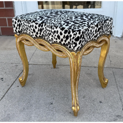  Randy Esada Designs Italian Giltwood Ribbon Taboret Bench by Randy Esada Designs - 4107707