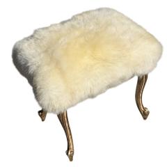  Randy Esada Designs Italian Giltwood Ribbon Taboret Footstool Vanity Bench by Randy Esada Designs - 4469739