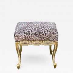  Randy Esada Designs Regency Style Designer Taboret Bench W Cheetah Velvet by Randy Esada - 2879156