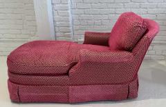  Randy Esada Designs Scalamandre Pink Beige Cut Velvet Down Filled Chaise Lounge - 3079309