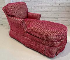  Randy Esada Designs Scalamandre Pink Beige Cut Velvet Down Filled Chaise Lounge - 3079310