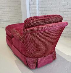  Randy Esada Designs Scalamandre Pink Beige Cut Velvet Down Filled Chaise Lounge - 3079312