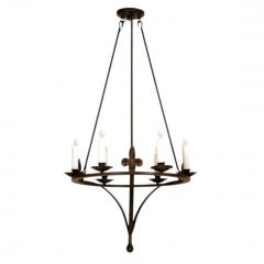  Randy Esada Designs Spanish Colonial Wrought Iron Six Light Chandelier by Randy Esada - 4736634