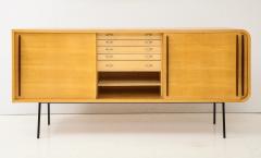  Raphael Furniture France Modernist Double Faced Sycamore Credenza by Raphael - 1116537