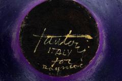  Raymor Fantoni for Raymor Deep Purple and Blue Ceramic Bowl 1955 - 4124179