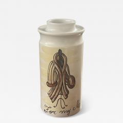  Raymor ITALIAN MID CENTURY FOR MY MINK CERAMIC CANNISTER BANK BY RAYMOR - 3917532