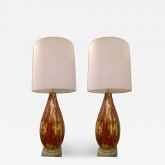  Raymor Pair of Italian 1950s Art Pottery Lamps - 1273597