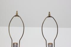  Raymor Pair of Sculpted Ceramic Mid Century Table Lamps by Raymor Italy 1960 - 4526043