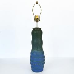  Raymor Raymor Blue and Green Ceramic Table Lamp in the Style of Marcello Fantoni - 3459406