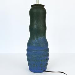 Raymor Raymor Blue and Green Ceramic Table Lamp in the Style of Marcello Fantoni - 3459412