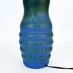  Raymor Raymor Blue and Green Ceramic Table Lamp in the Style of Marcello Fantoni - 3459413