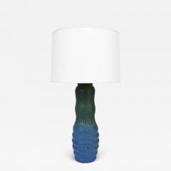  Raymor Raymor Blue and Green Ceramic Table Lamp in the Style of Marcello Fantoni - 3460788