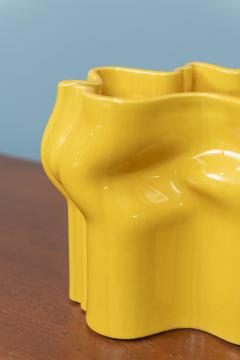  Raymor Raymor Italy Yellow Ceramic Vase - 3573191