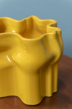  Raymor Raymor Italy Yellow Ceramic Vase - 3573192