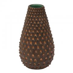  Raymor Raymor Pinecone Vase Ceramic Brown and Turquoise - 2743322