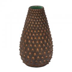  Raymor Raymor Pinecone Vase Ceramic Brown and Turquoise - 2743330