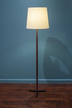  Raymor Raymor Sculpted Teak and Iron Floor lamp Italy - 4346069