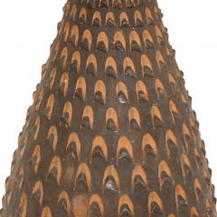  Raymor Raymor Table Lamp Ceramic Brown Pinecone Signed - 2765562