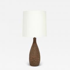  Raymor Raymor Table Lamp Ceramic Brown Pinecone Signed - 2770022