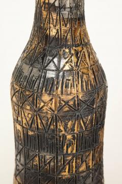  Raymor Raymor Vases Ceramic Sgraffito Gold Silver Bronze Signed - 2805507