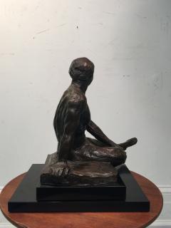  Rayne BRUTALIST NUDE MAN SCULPTURE ON REVOLVING BASE - 799910