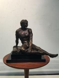  Rayne BRUTALIST NUDE MAN SCULPTURE ON REVOLVING BASE - 799912