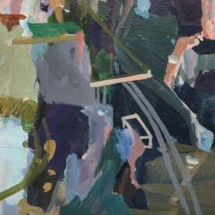  Rebecca Allan Harlem River Eclipse Rebecca Allan Color Field Acrylic on Canvas Painting - 3197572