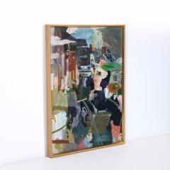  Rebecca Allan Harlem River Eclipse Rebecca Allan Color Field Acrylic on Canvas Painting - 3197684