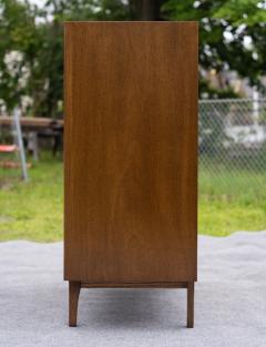  Red Lion Furniture Restored Mid Century Modern 5 Drawer Tall Dresser by Red Lion in Sculpted Walnut - 4232474