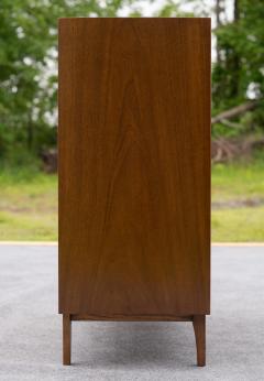  Red Lion Furniture Restored Mid Century Modern 5 Drawer Tall Dresser by Red Lion in Sculpted Walnut - 4232481