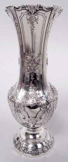  Reed Barton Antique Reed Barton Sterling Silver 7 Inch Vase in Louis XV Pattern - 4045773