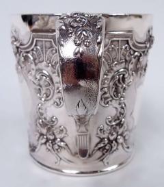  Reed Barton Antique Reed Barton Victorian Rococo Sterling Silver Baby Cup - 4431365