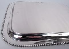  Reed Barton Reed Barton Modern Classical Sterling Silver Tray with Bold Beading - 4537301
