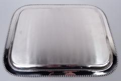  Reed Barton Reed Barton Modern Classical Sterling Silver Tray with Bold Beading - 4537302