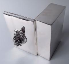  Reed Barton Reed Barton Sterling Silver Cigar Box with Hound Dog Finial - 4239510